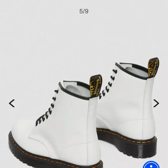 NWT DR. MARTENS 1460 BEX SMOOTH LEATHER LACE UP BOOTS - Picture 6 of 12